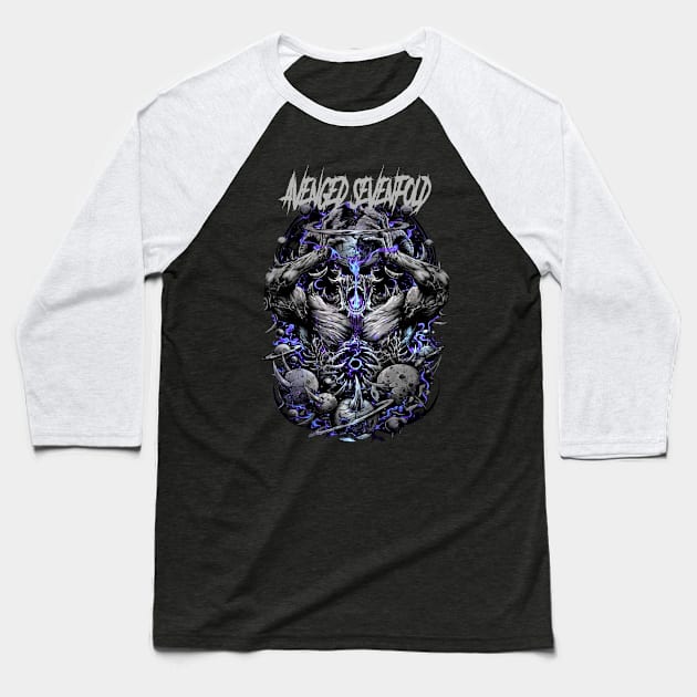 AVENGED SEVENFOLD BAND MERCHANDISE Baseball T-Shirt by Rons Frogss